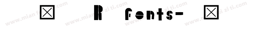 皇室战争 R fonts字体转换